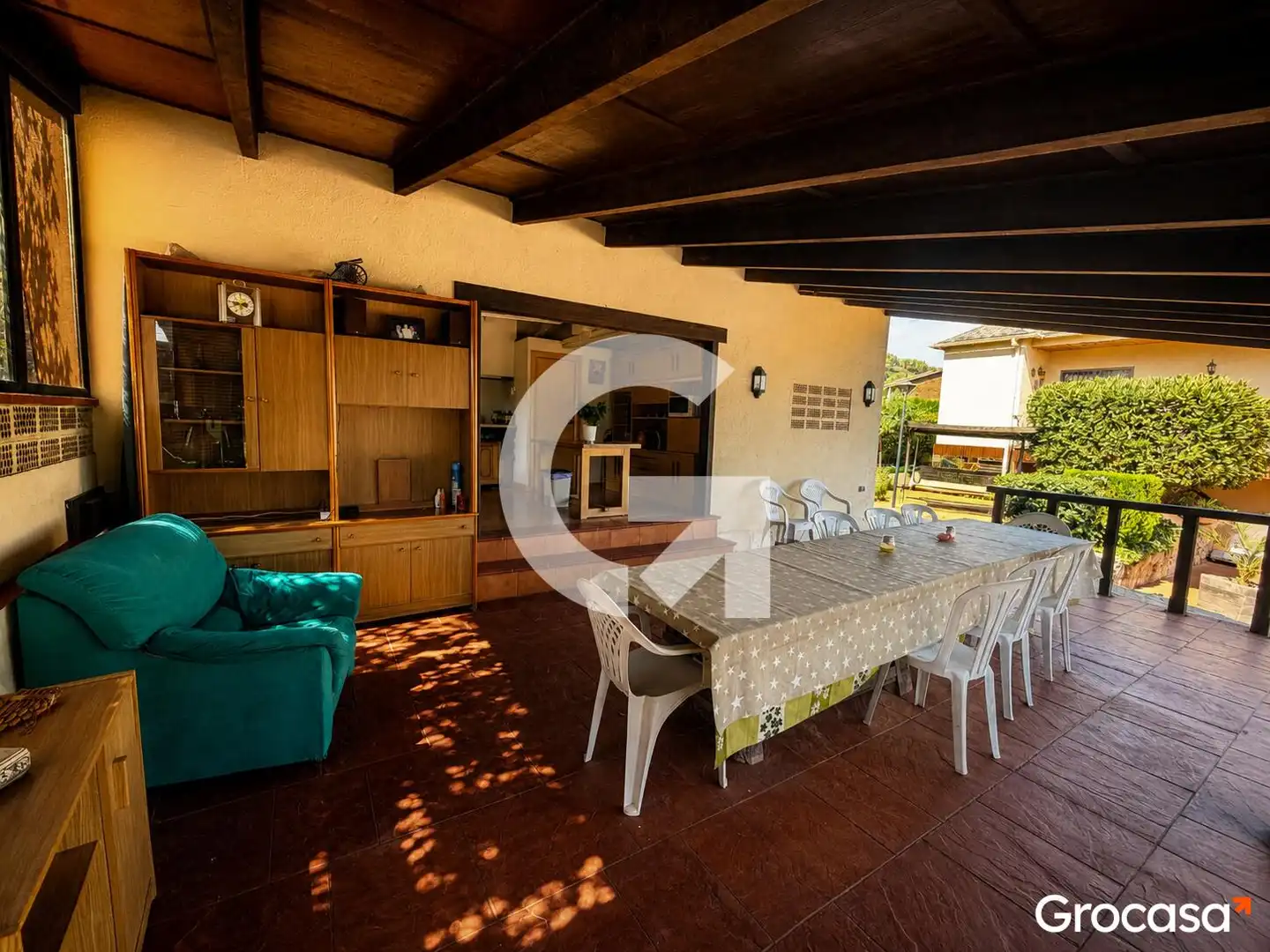 Terrassa de Casa o xalet en venda en Vallirana amb Jardí privat, Terrassa i Traster