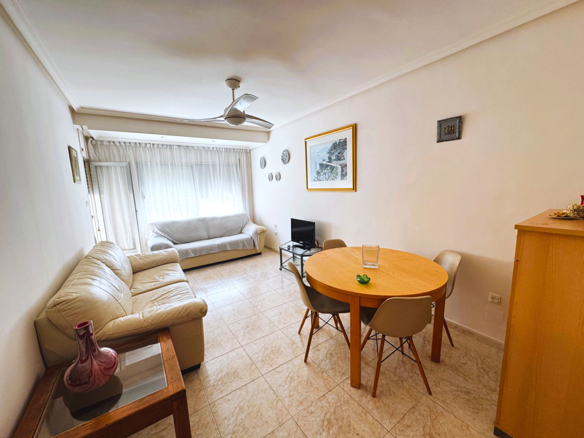 Living room of Flat for sale in San Javier  with Furnished, Oven and Balcony