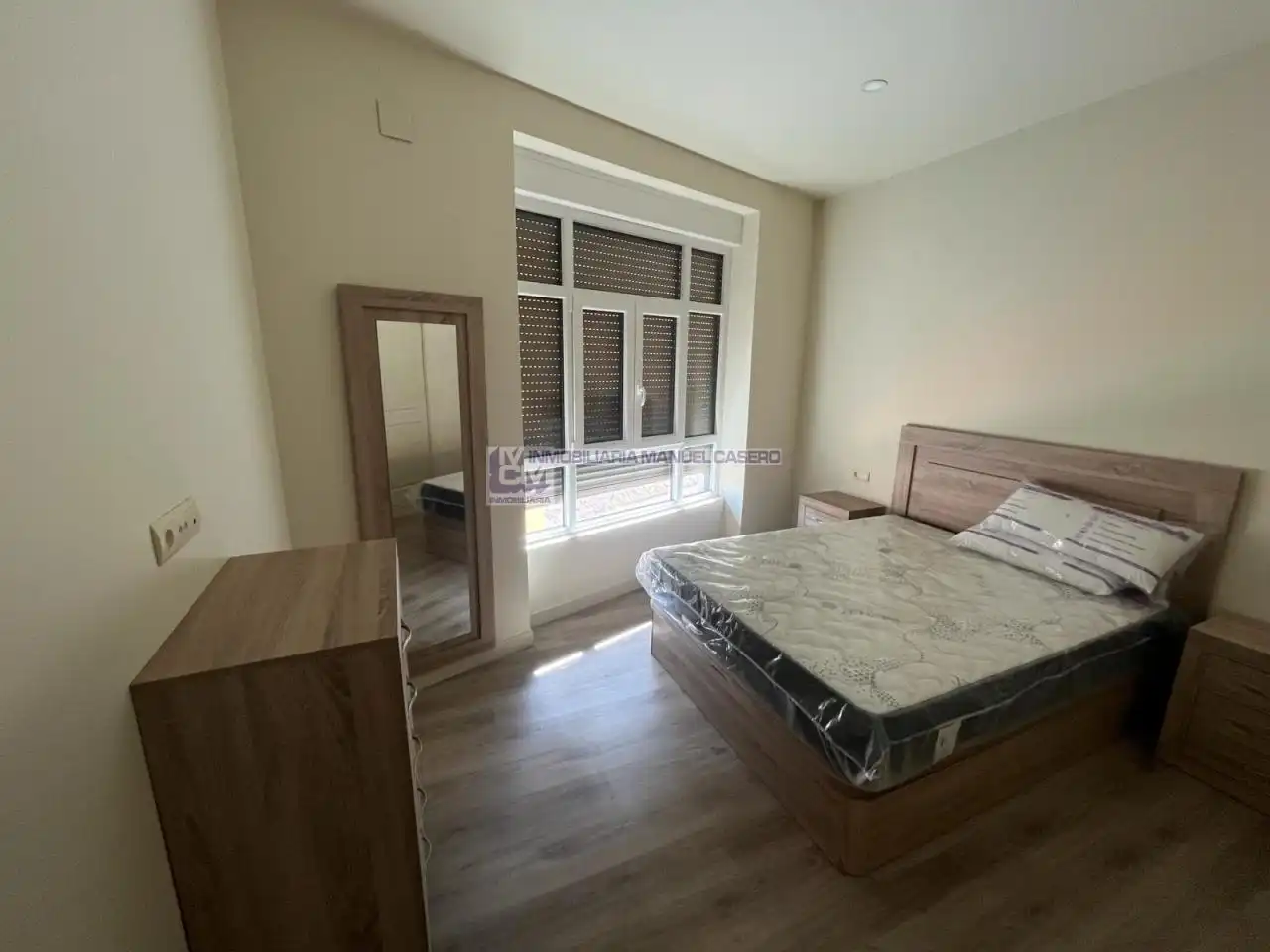 Bedroom of Apartments for rent in Cáceres  with Air Conditioner, Heating and Furnished