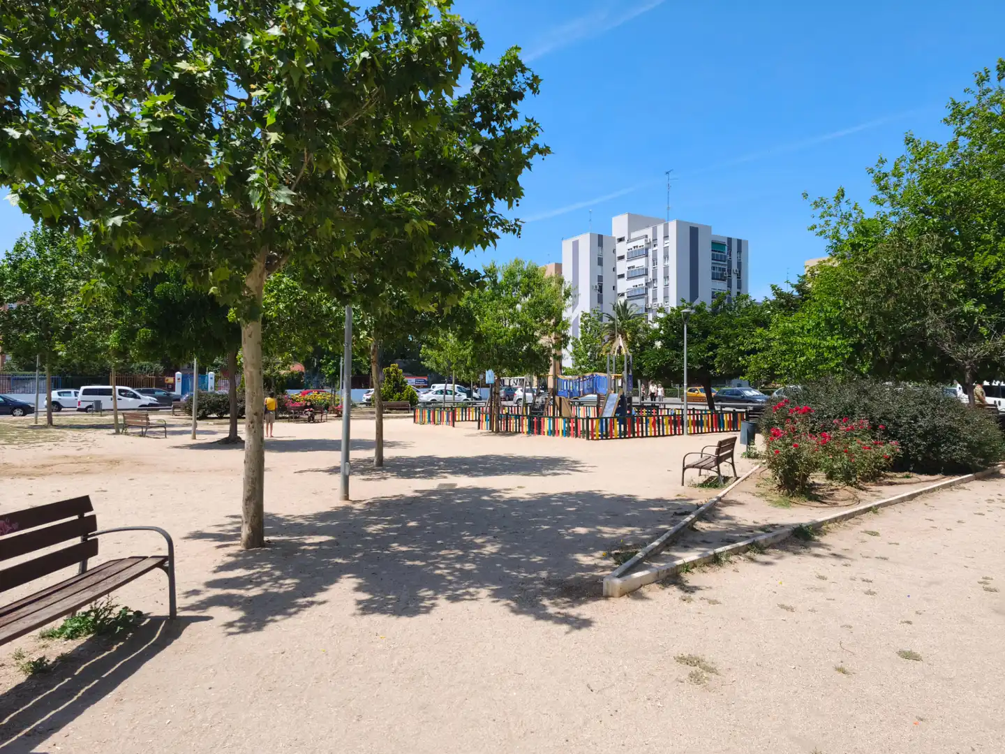 Parking of Flat for sale in Móstoles  with Heating, Parquet flooring and Terrace