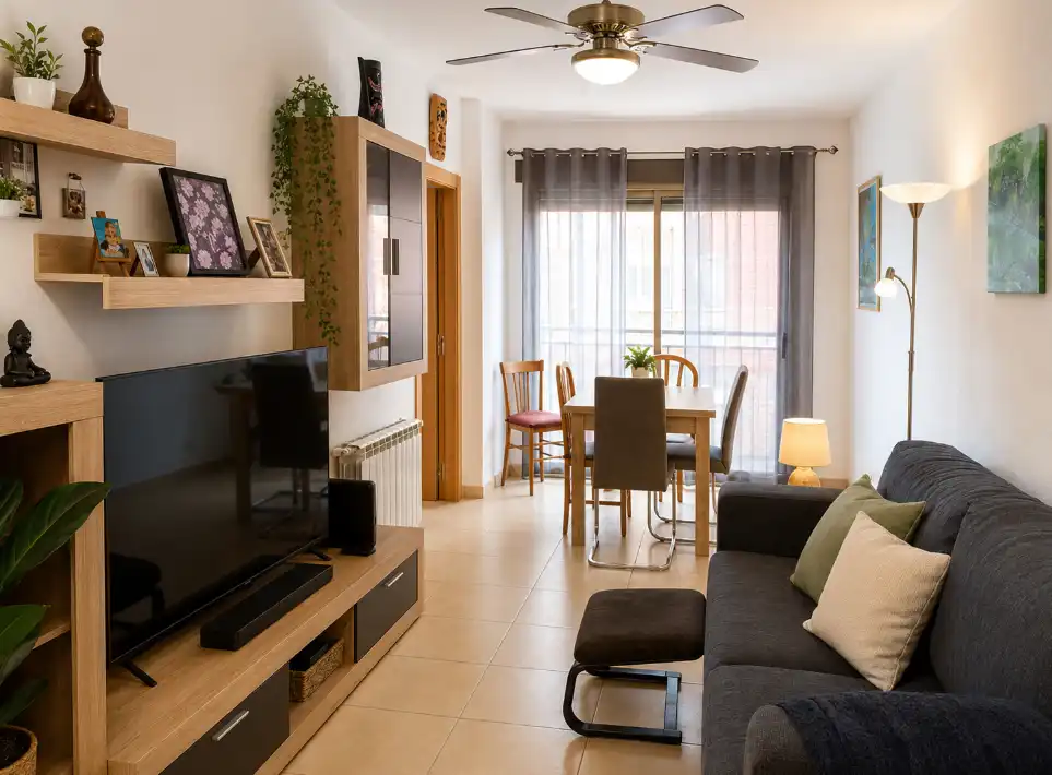 Sala d'estar de Apartament en venda en Albocàsser amb Terrassa, Balcó i Internet