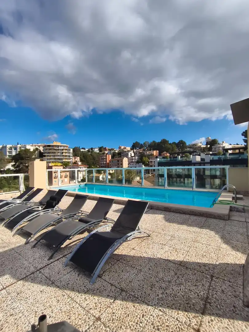Swimming pool of Attic for rent in  Palma de Mallorca  with Air Conditioner, Terrace and Storage room