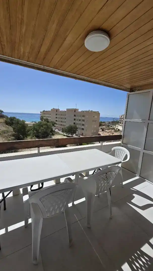 Balcony of Flat for rent in El Campello  with Air Conditioner, Private garden and Swimming Pool