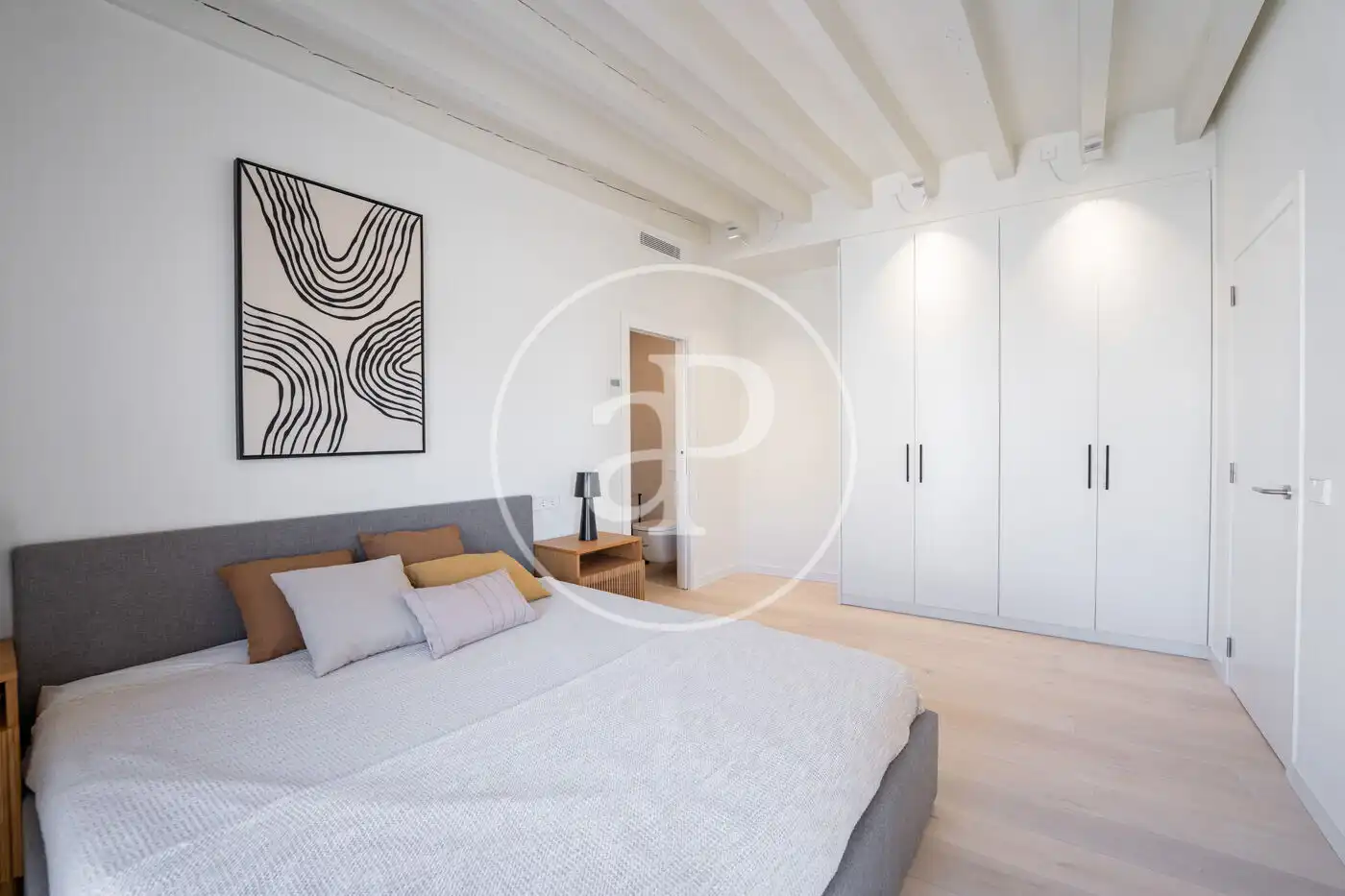 Schlafzimmer von Wohnung zum Verkauf in  Palma de Mallorca mit Klimaanlage, Heizung und Terrasse