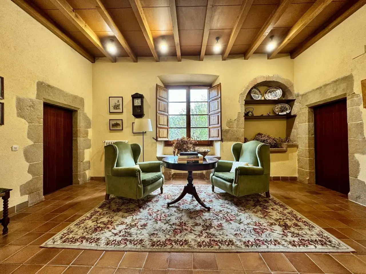 Living room of Country homes for sale in Anglès  with Private garden, Terrace and Swimming Pool