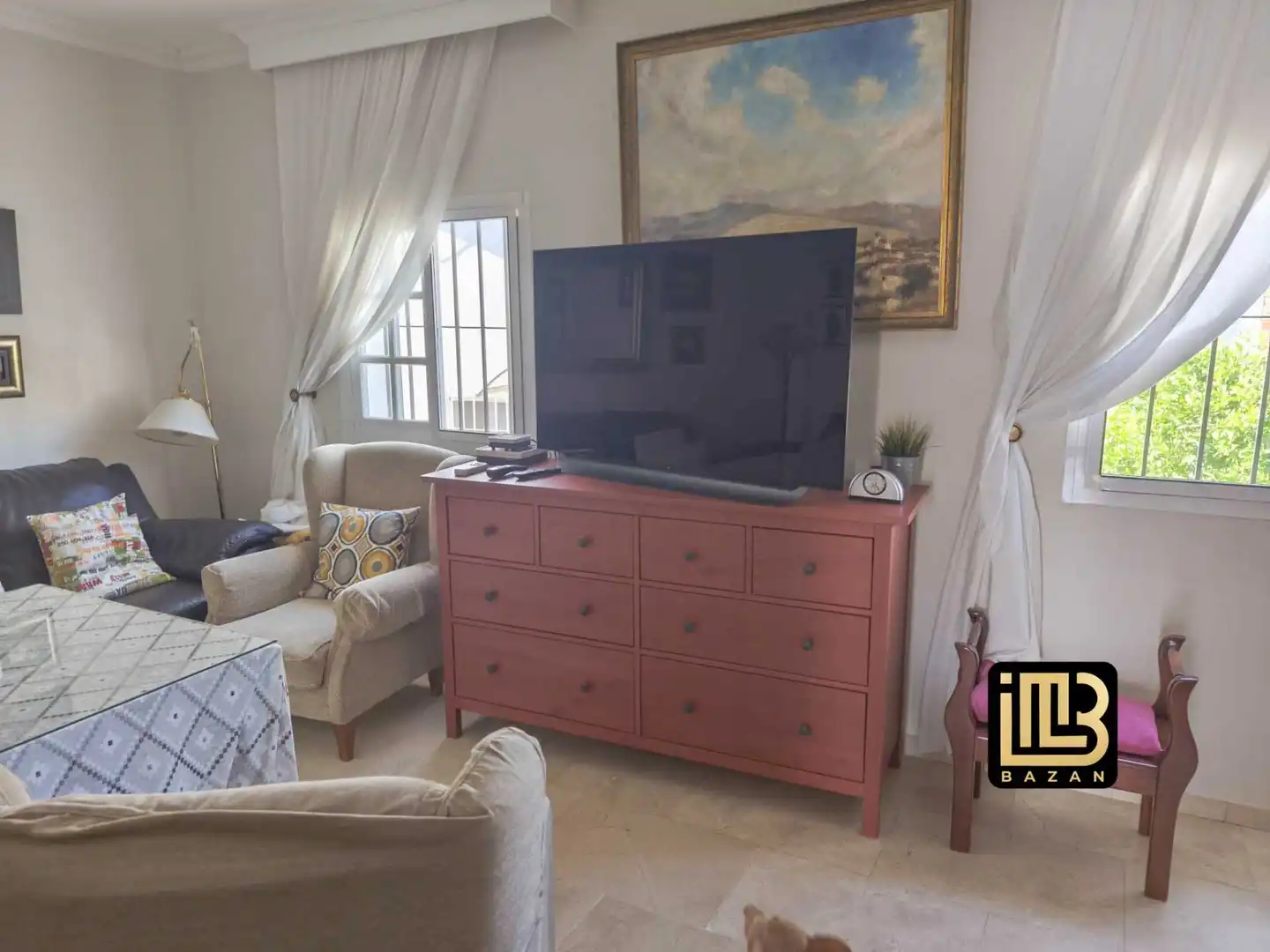 Wohnzimmer von Wohnung zum Verkauf in Málaga mit Klimaanlage, Heizung und Privatgarten