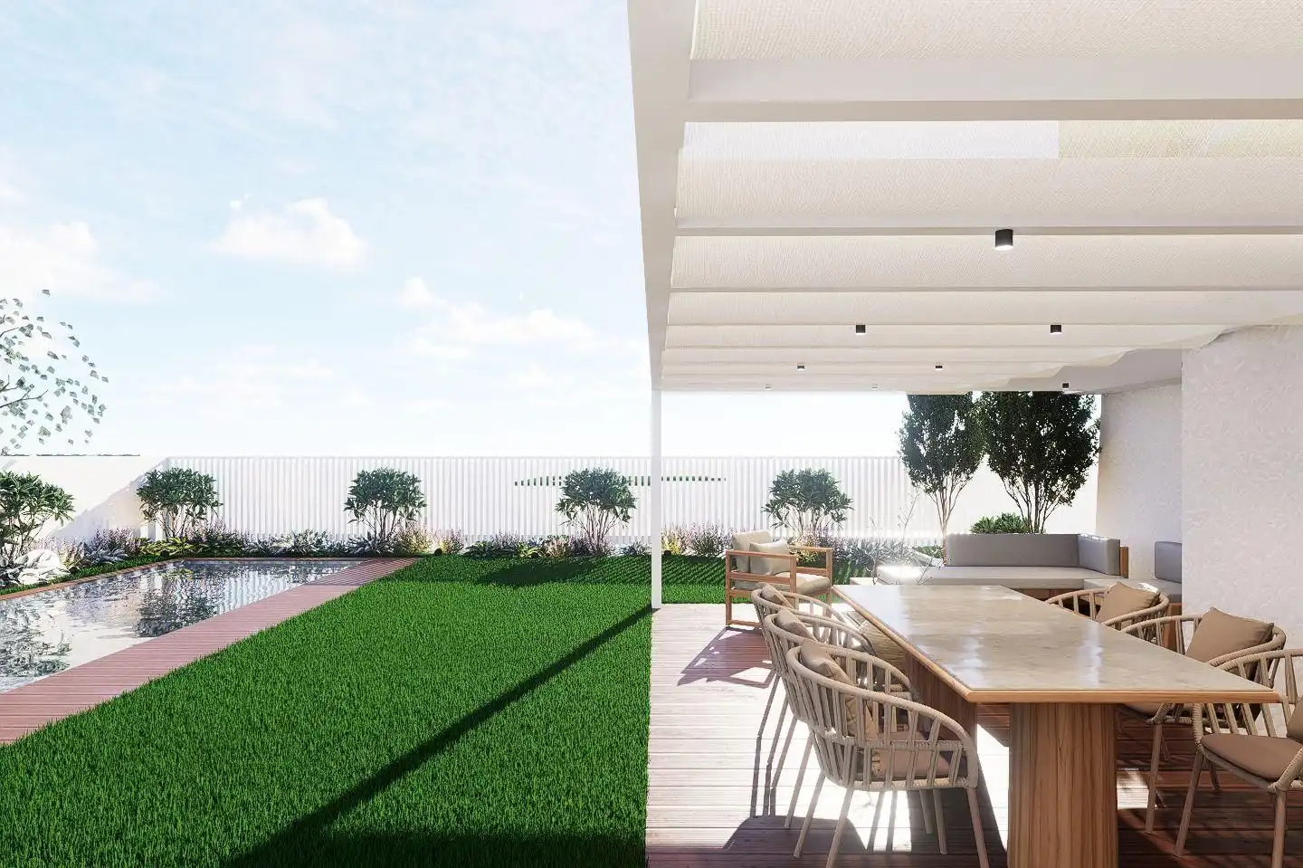Terraza de Casa adosada en venta en Sant Pere de Ribes con Aire acondicionado, Calefacción y Jardín privado