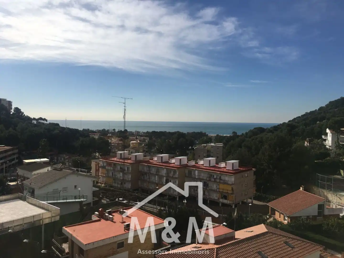 Exterior view of Attic for rent in Castelldefels  with Heating, Terrace and Community pool