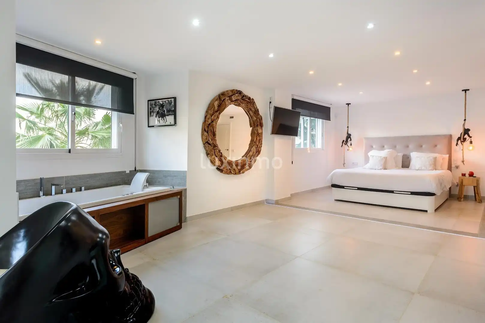 Schlafzimmer von Erdgeschoss zum Verkauf in Eivissa mit Klimaanlage, Privatgarten und Terrasse