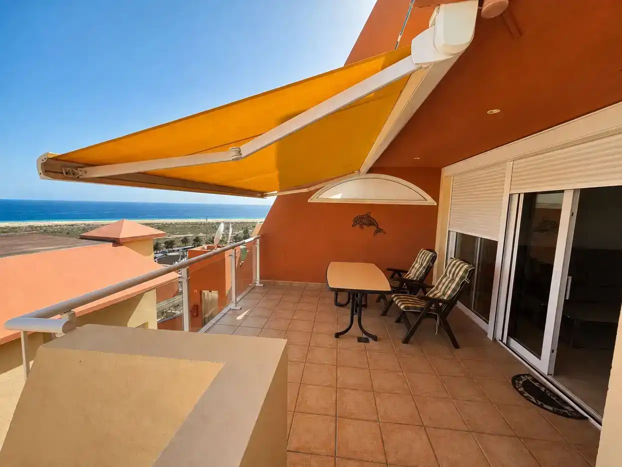 Terrace of Flat for rent in Pájara  with Air Conditioner, Furnished and Balcony