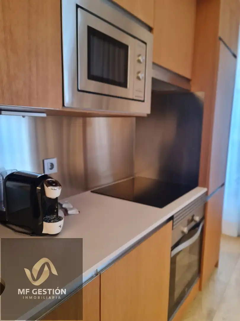 Kitchen of Flat for rent in Vigo   with Air Conditioner, Heating and Furnished