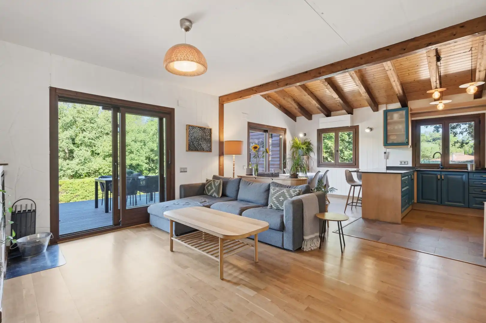 Wohnzimmer von Haus oder Chalet zum Verkauf in Vidreres mit Klimaanlage, Heizung und Privatgarten