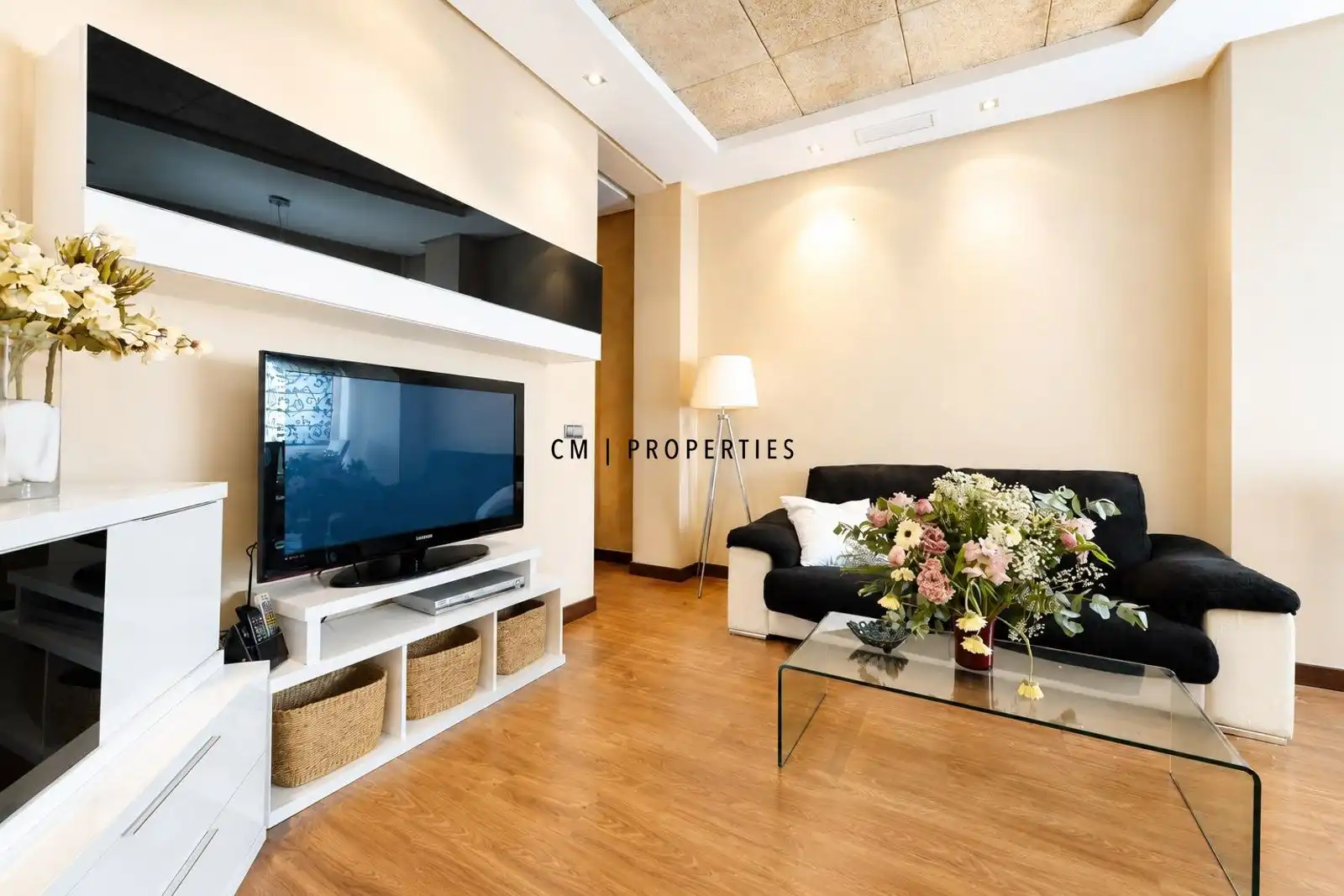 Sala de estar de Piso de alquiler en Valencia con Aire acondicionado, Calefacción y Parquet