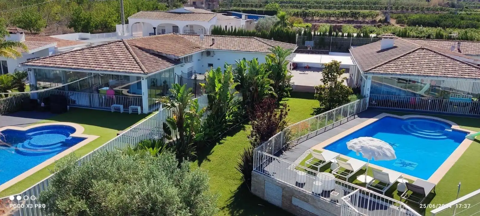 Piscina de Casa o xalet en venda en Carlet amb Aire condicionat, Calefacció i Jardí privat