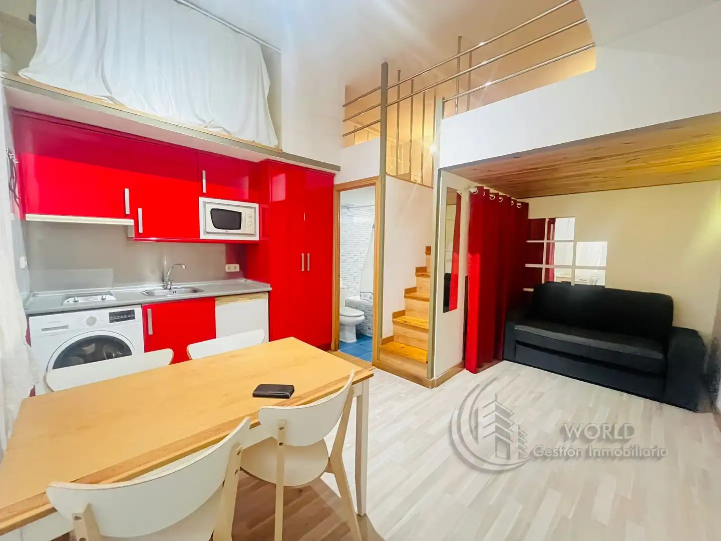Kitchen of Duplexes for rent in Madrid  with Heating, Furnished and Washing machine