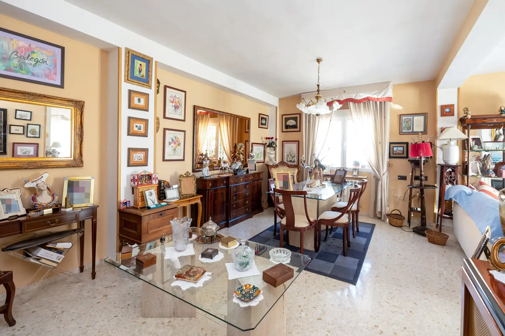 Esszimmer von Einfamilien-Reihenhaus zum Verkauf in Benalúa de las Villas mit Balkon