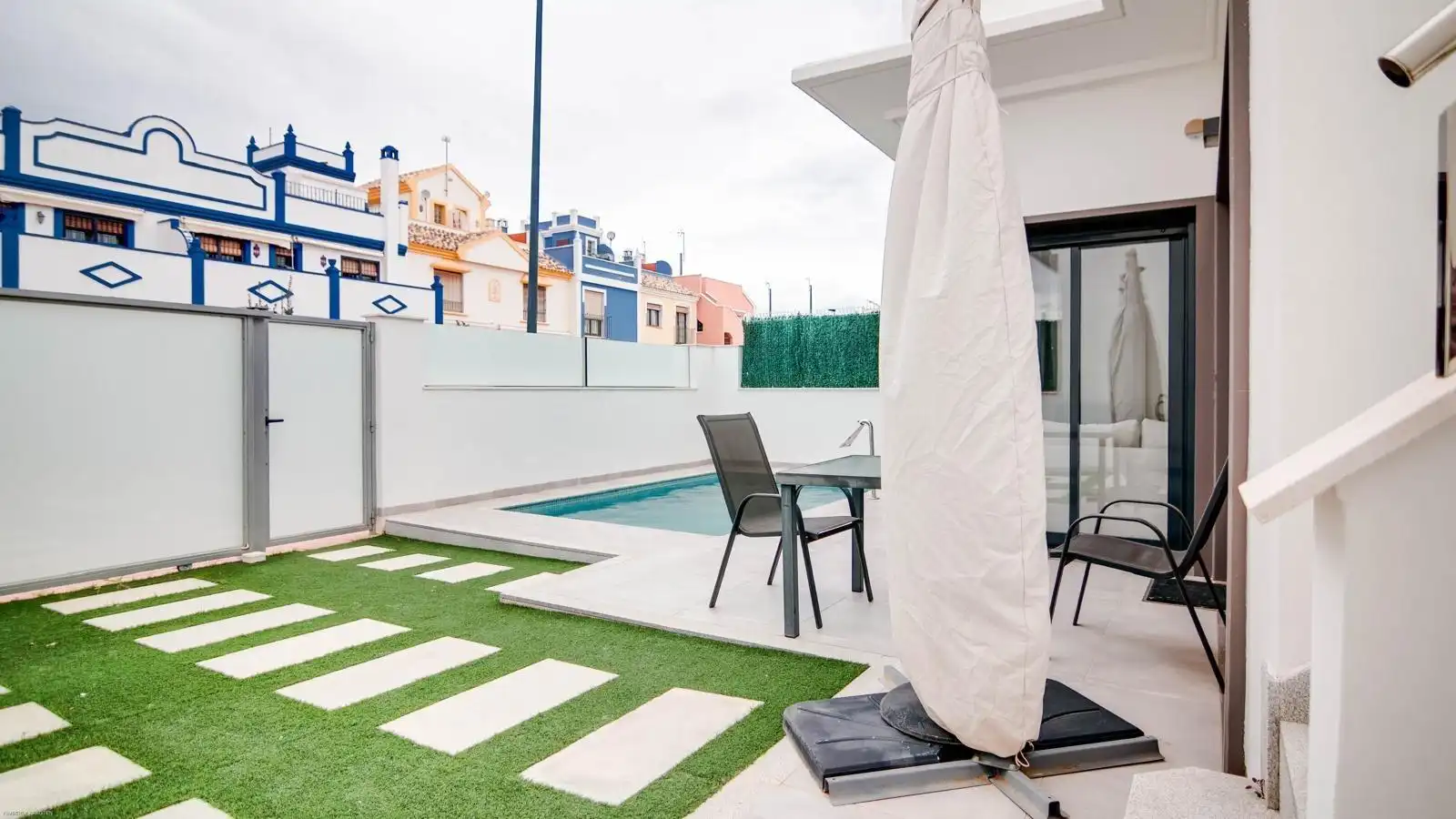 Terrassa de Casa o xalet en venda en San Javier amb Aire condicionat, Calefacció i Jardí privat