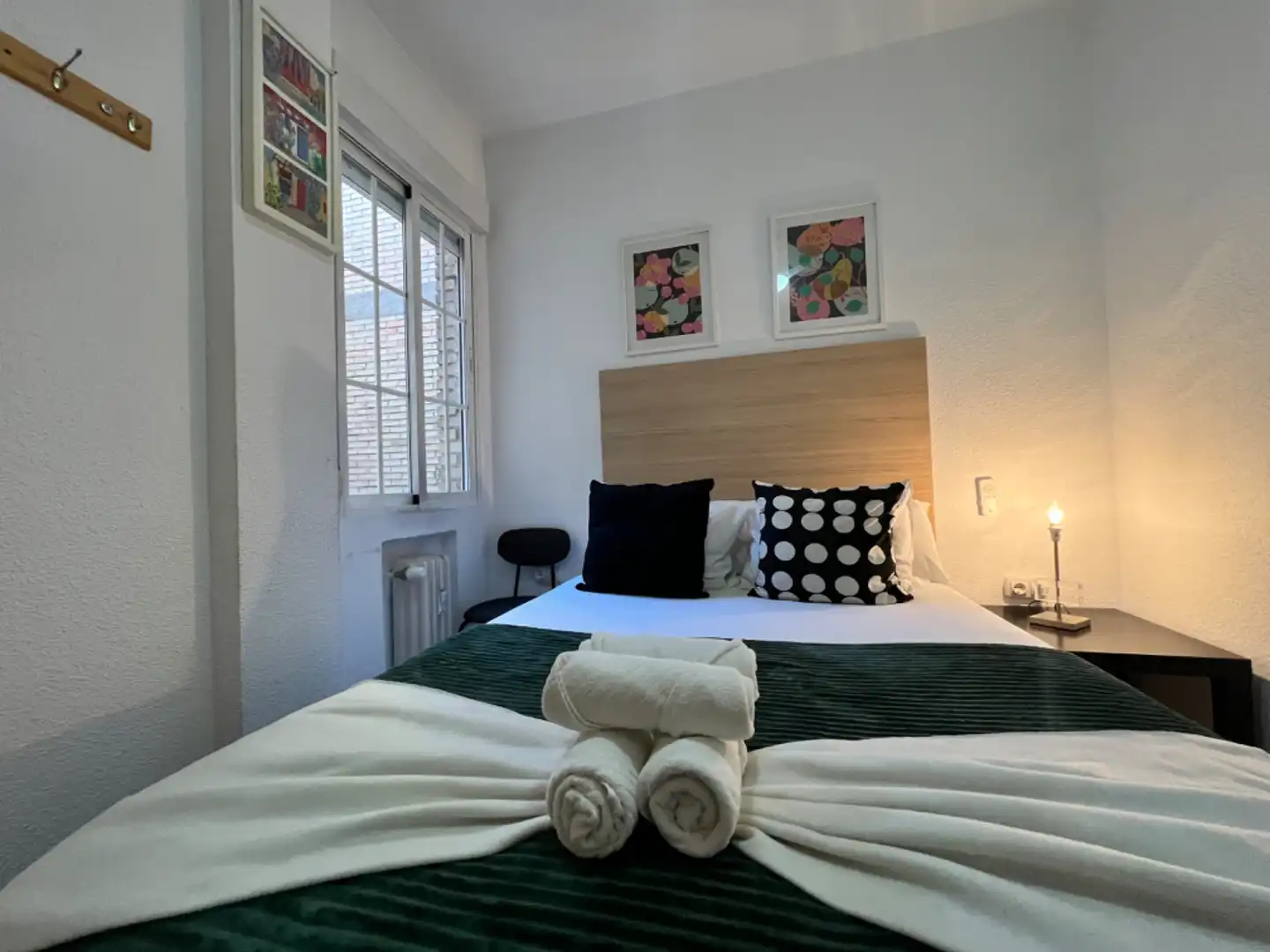 Schlafzimmer von Wohnung zur untervermieten in Madrid mit Klimaanlage, Terrasse und Möbliert