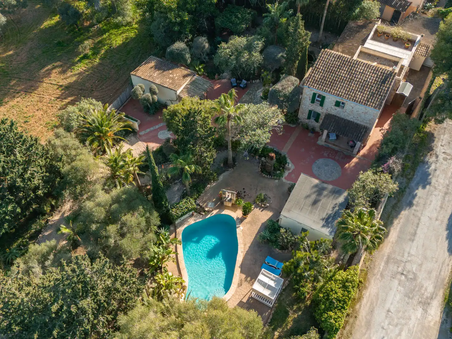 Vista exterior de Finca rústica de lloguer en Felanitx amb Aire condicionat, Calefacció i Terrassa