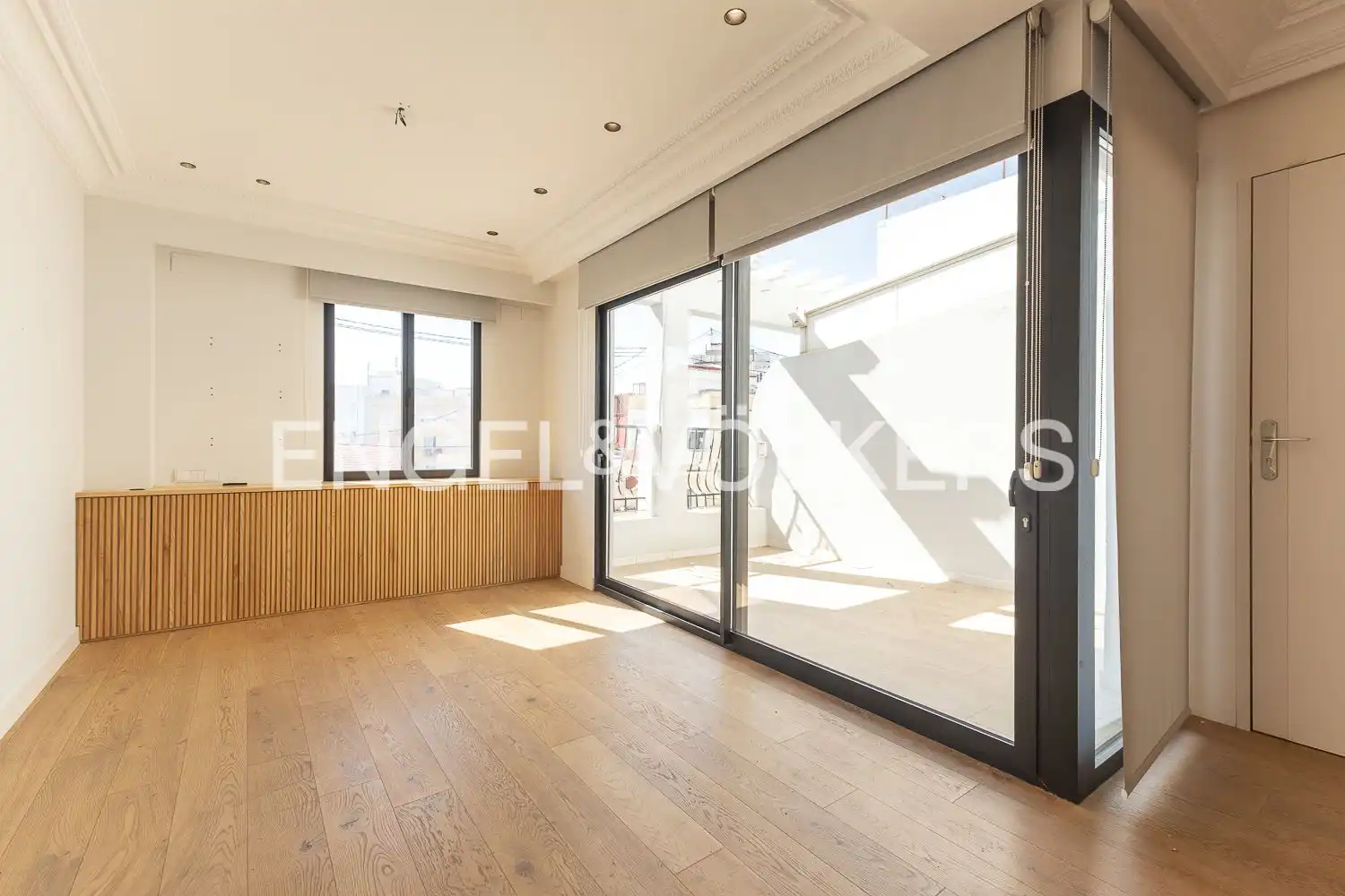 Living room of Attic for rent in Valencia  with Air Conditioner, Heating and Terrace