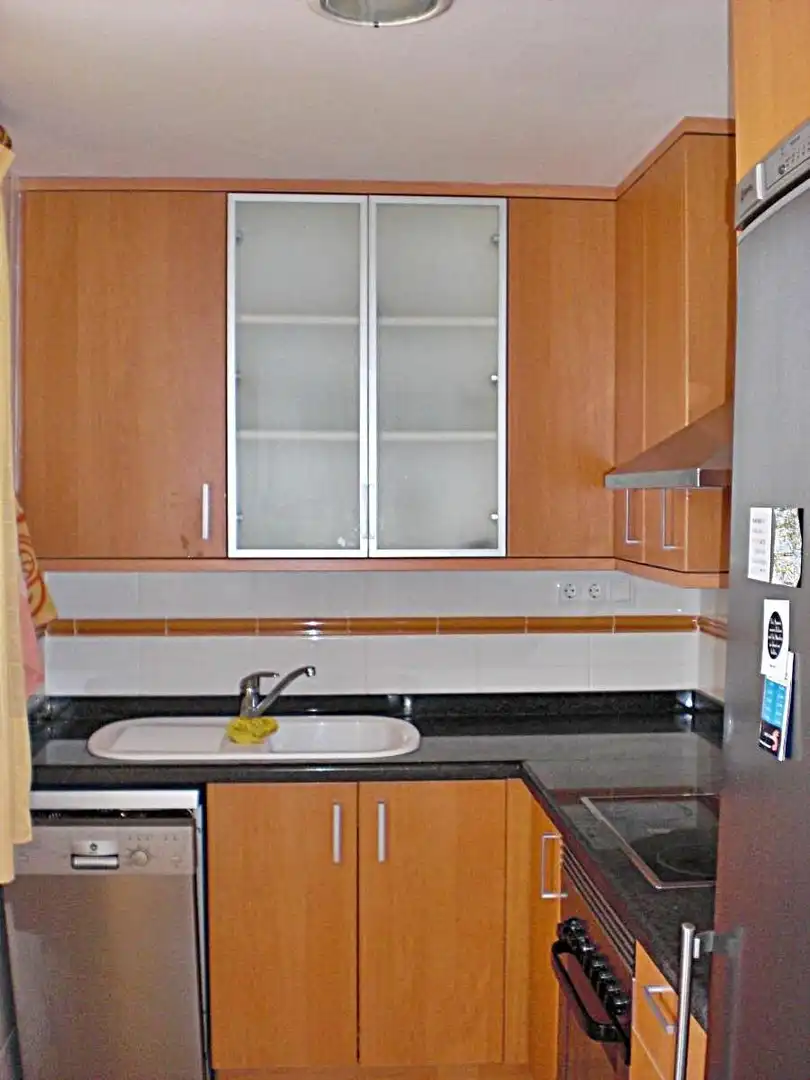 Cocina de Apartamento en venta en Dénia con Aire acondicionado, Jardín privado y Terraza