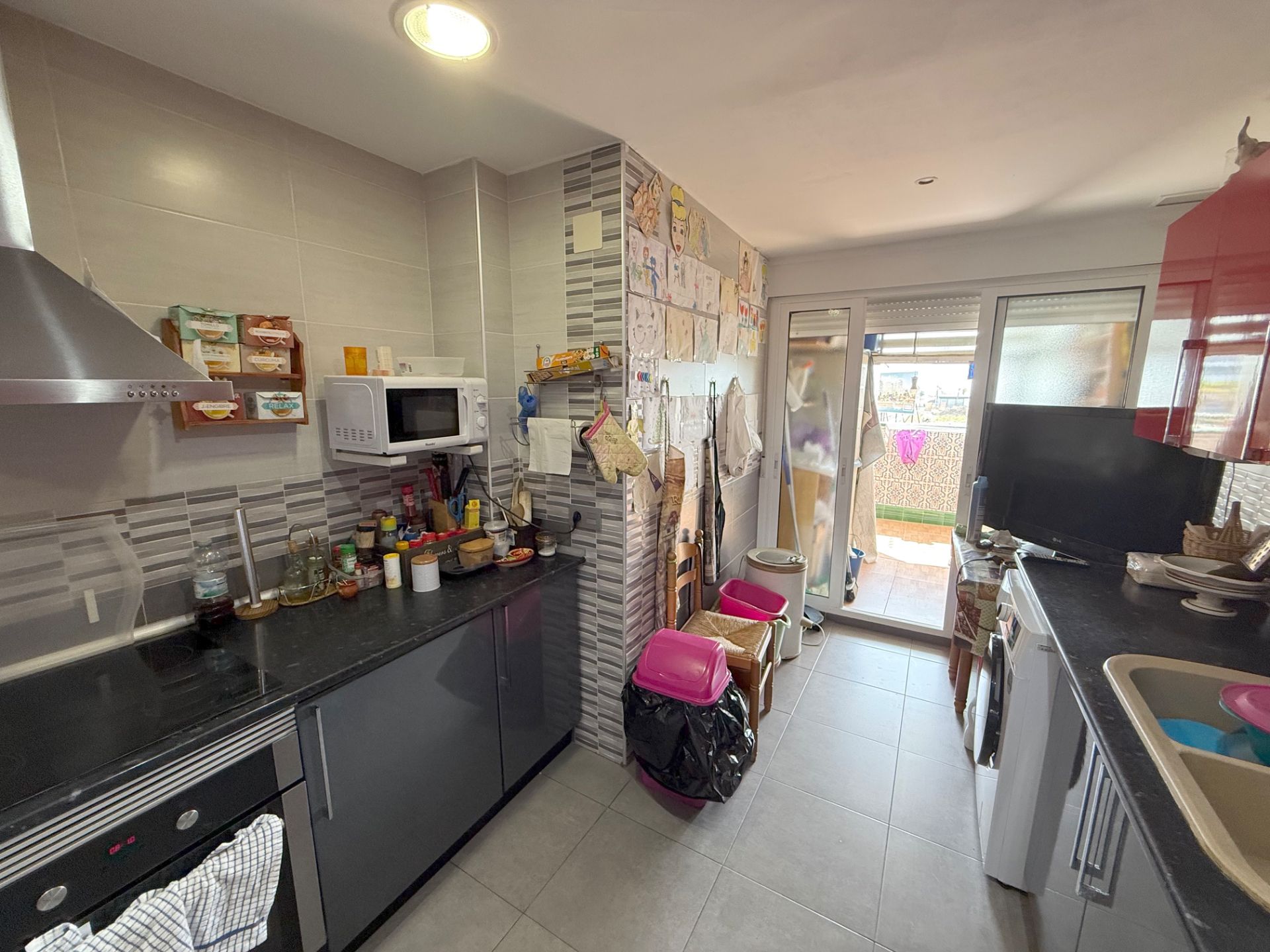 Kitchen of Flat for sale in Málaga Capital  with Terrace, Storage room and Furnished