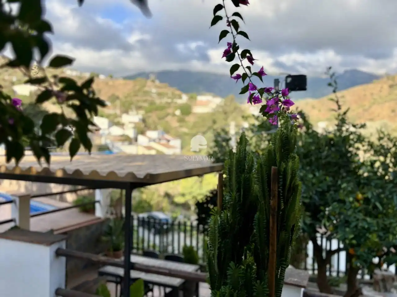 Terraza de Casa o chalet de alquiler en Canillas de Aceituno con Aire acondicionado, Calefacción y Jardín privado