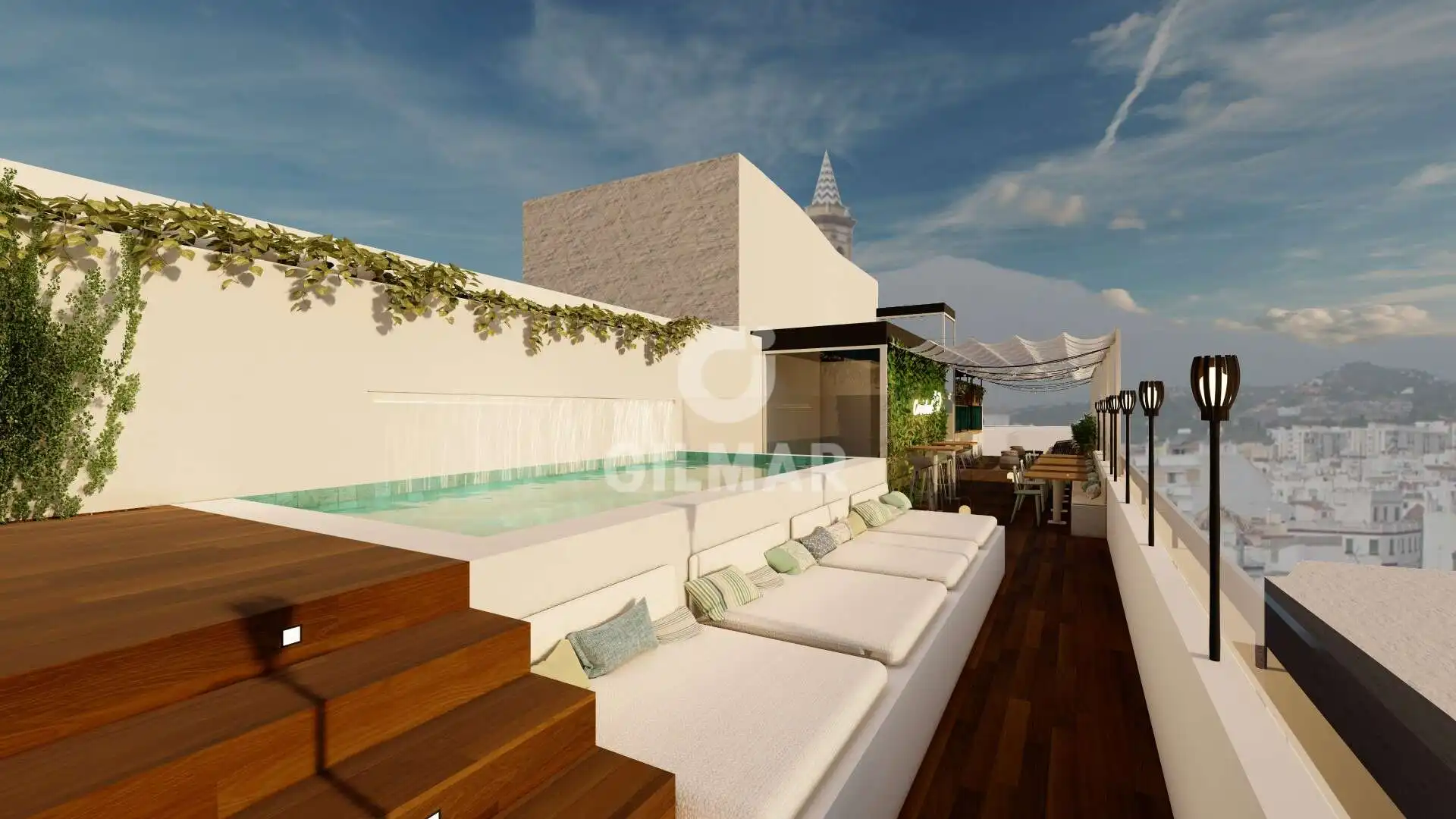 Terrasse von Fabrik Grundstücke zum Verkauf in Estepona