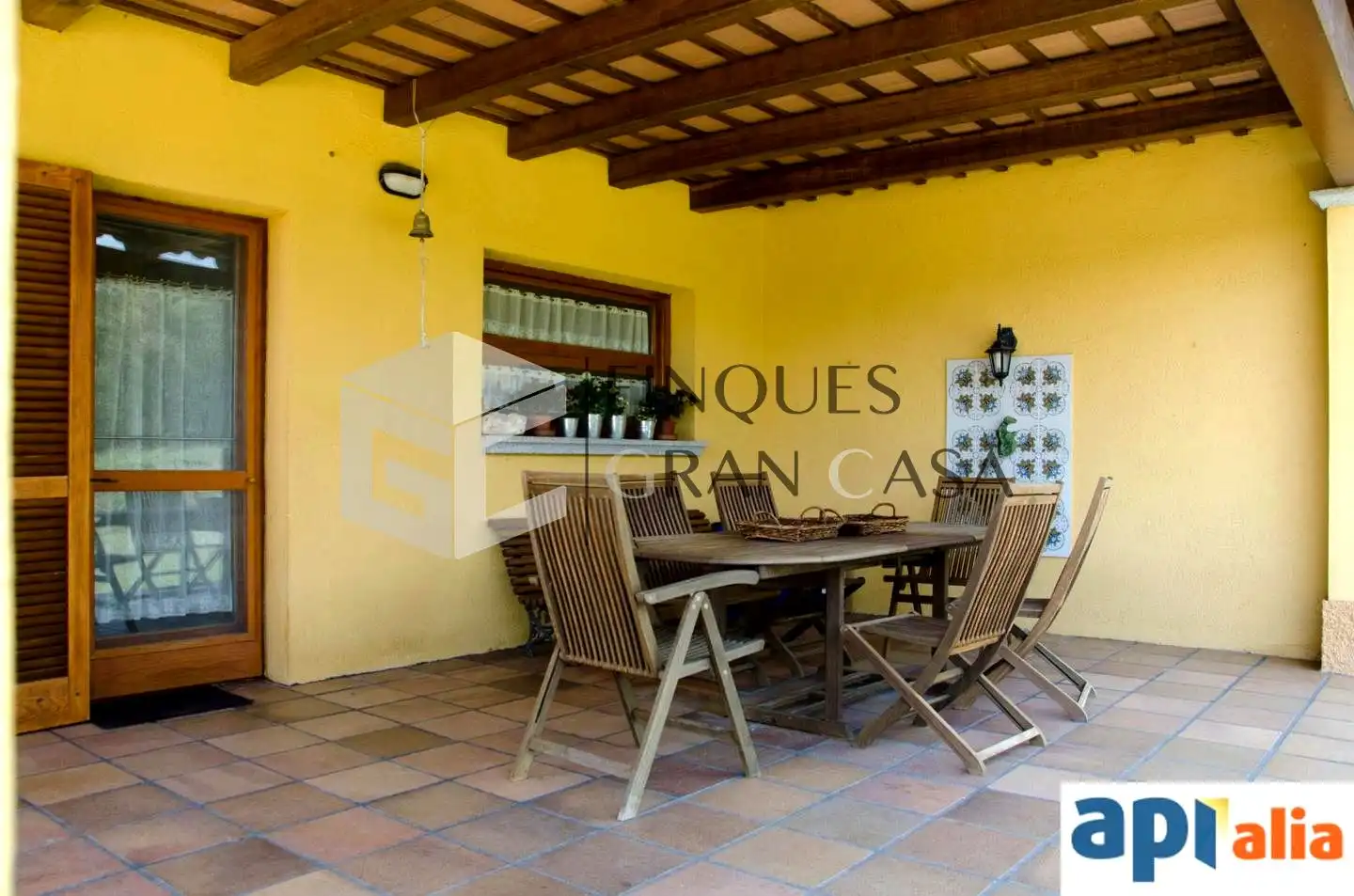 Terrasse von Country house zum Verkauf in Sant Antoni de Vilamajor mit Privatgarten, Parkett und Terrasse