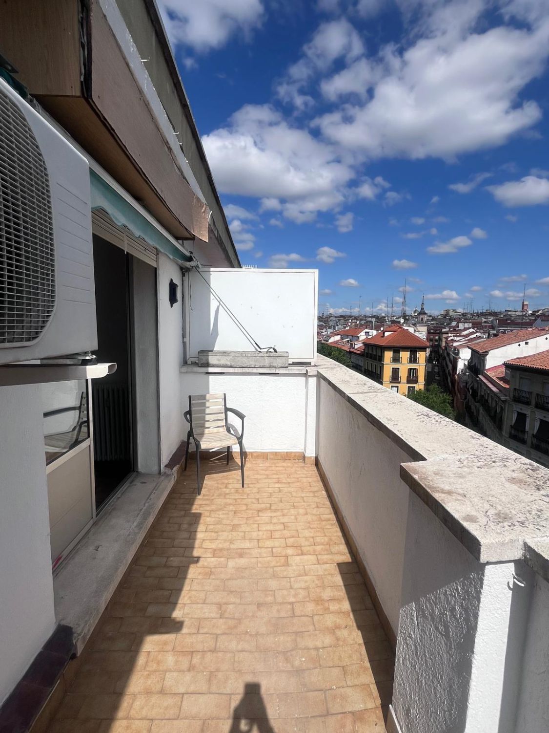 Terrace of Flat to rent in  Madrid Capital  with Air Conditioner, Heating and Parquet flooring