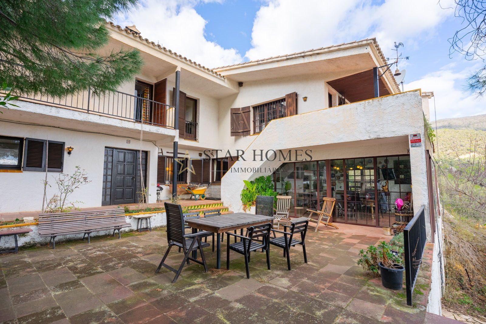 Exterior view of Country house for sale in Sant Iscle de Vallalta  with Heating, Terrace and Storage room