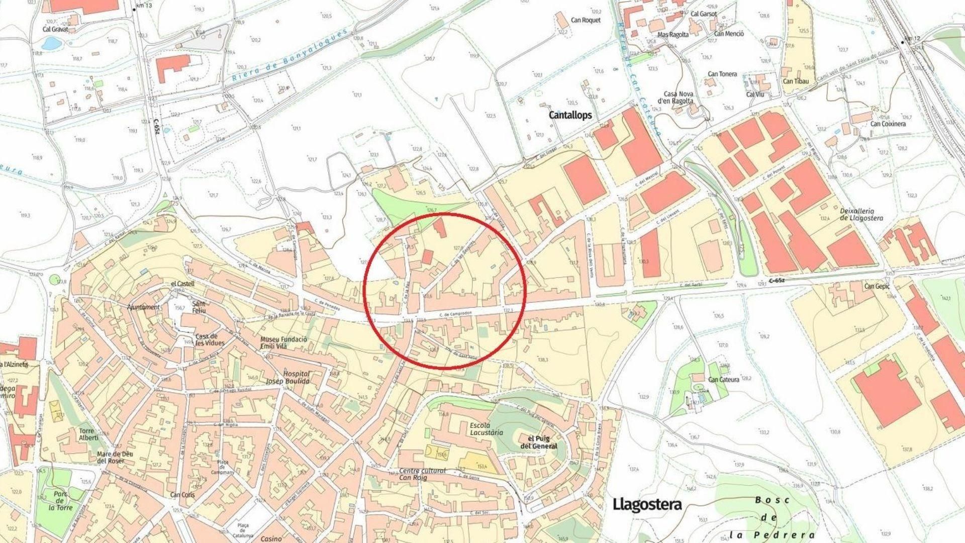 Vista exterior de Edifici en venda en Llagostera