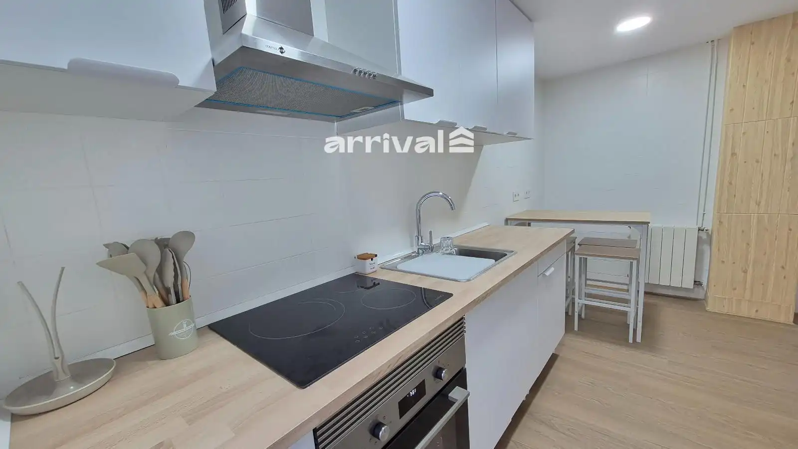 Küche von Wohnung zur untervermieten in Valencia mit Heizung, Terrasse und Möbliert