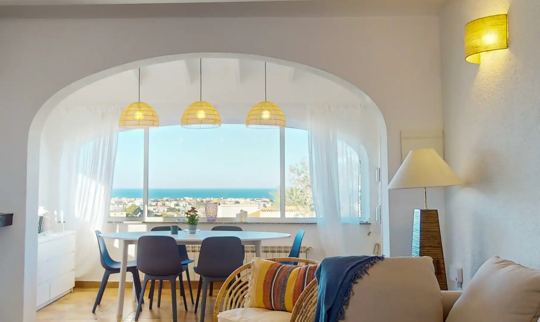 Comedor de Casa o chalet de alquiler en Dénia con Aire acondicionado, Calefacción y Terraza