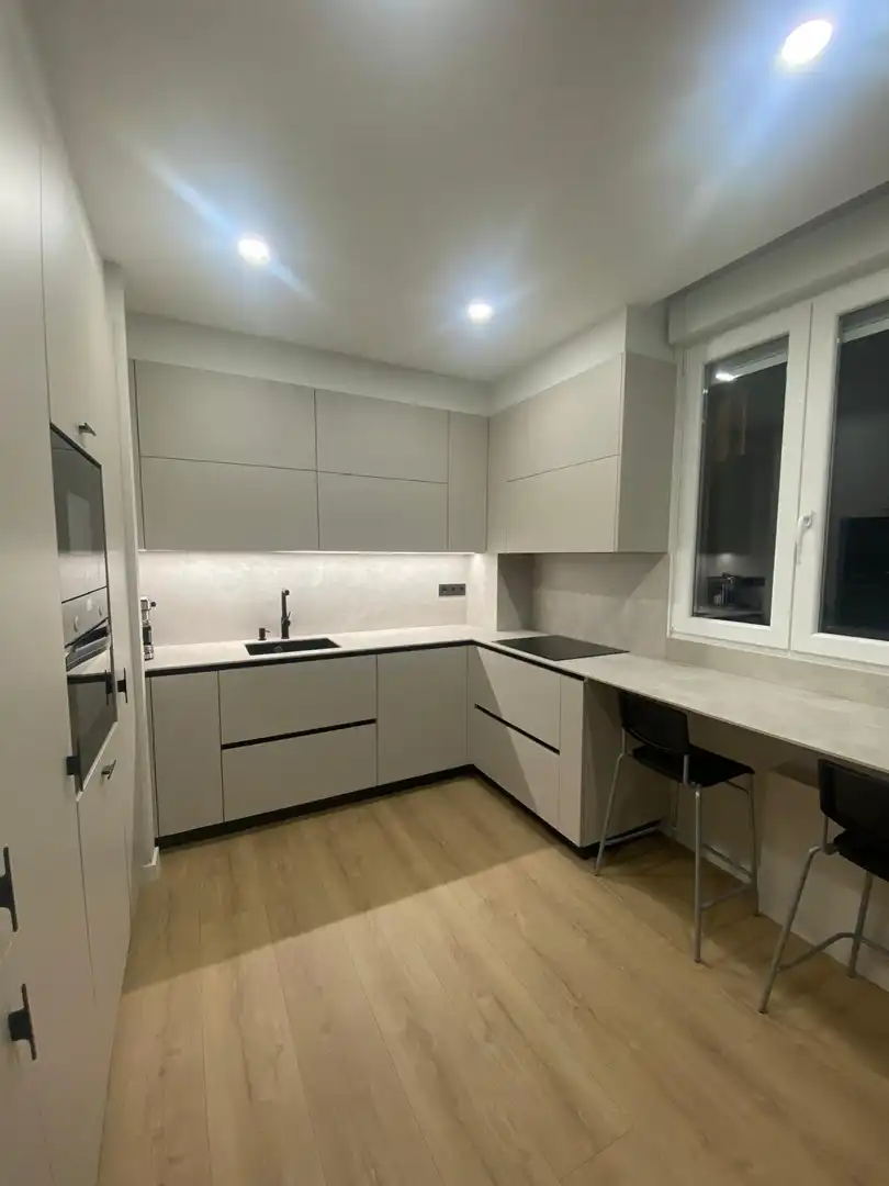 Kitchen of Flat for rent in Getxo   with Heating, Terrace and Furnished