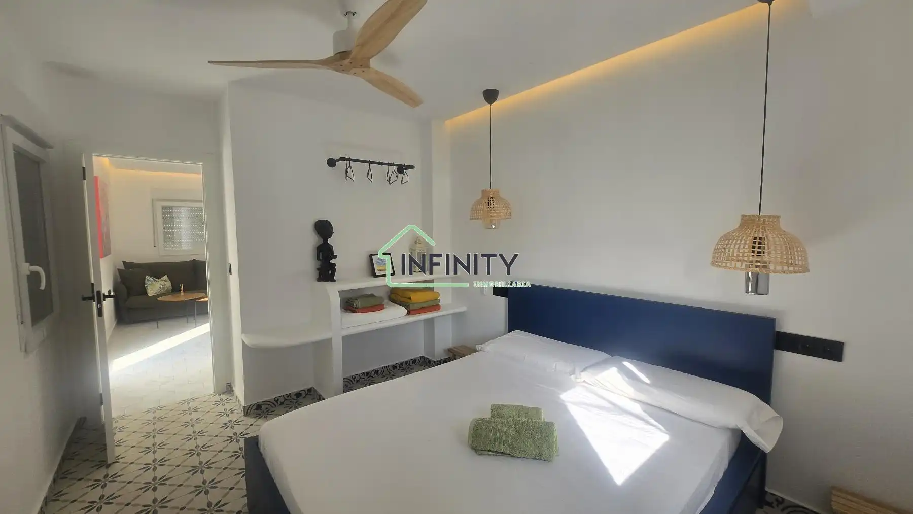 Bedroom of Houses for sale in Oliva  with Air Conditioner, Heating and Terrace