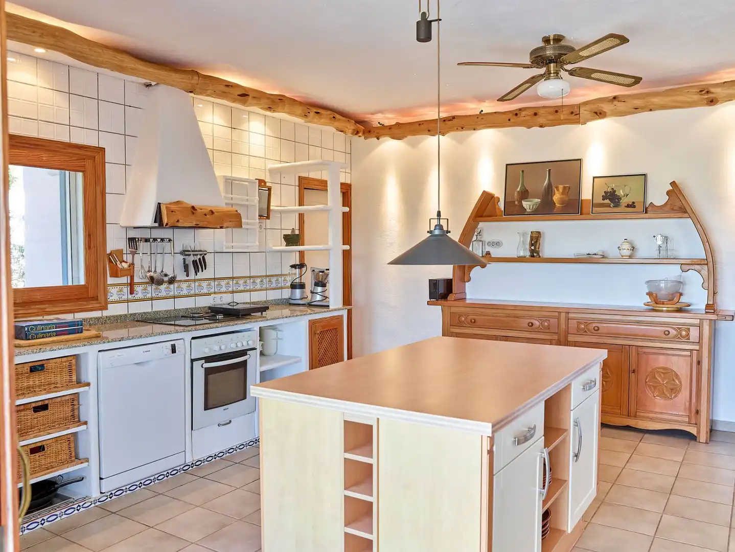 Kitchen of Houses for sale in Sant Josep de sa Talaia  with Air Conditioner, Heating and Private garden