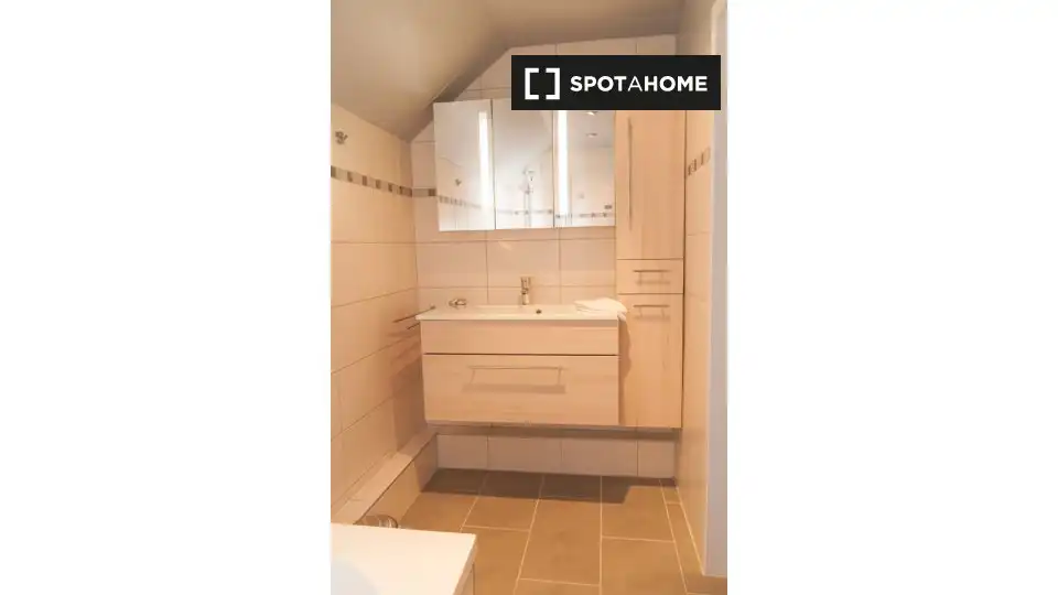 Baño de Apartamento para compartir en Monesma y Cajigar con Aire acondicionado, Terraza y Amueblado