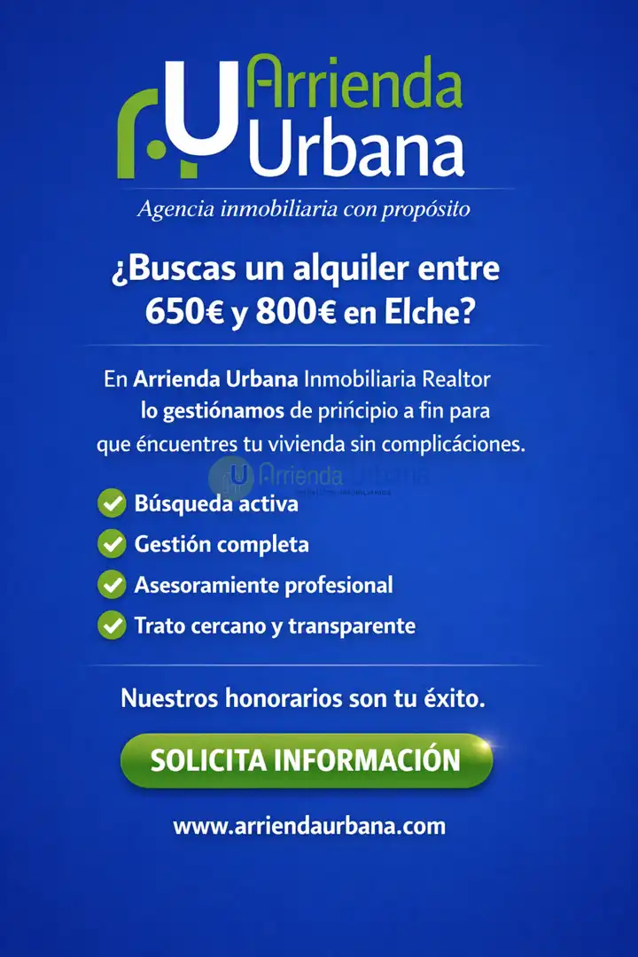 Vista exterior de Piso de alquiler en Elche / Elx con Calefacción
