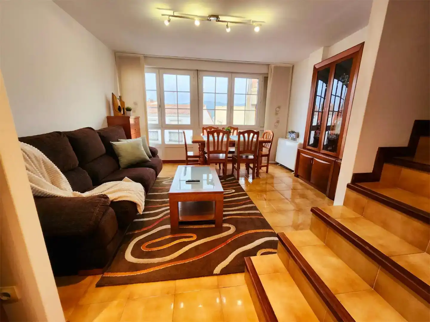 Wohnzimmer von Wohnung zur Miete in Laxe
