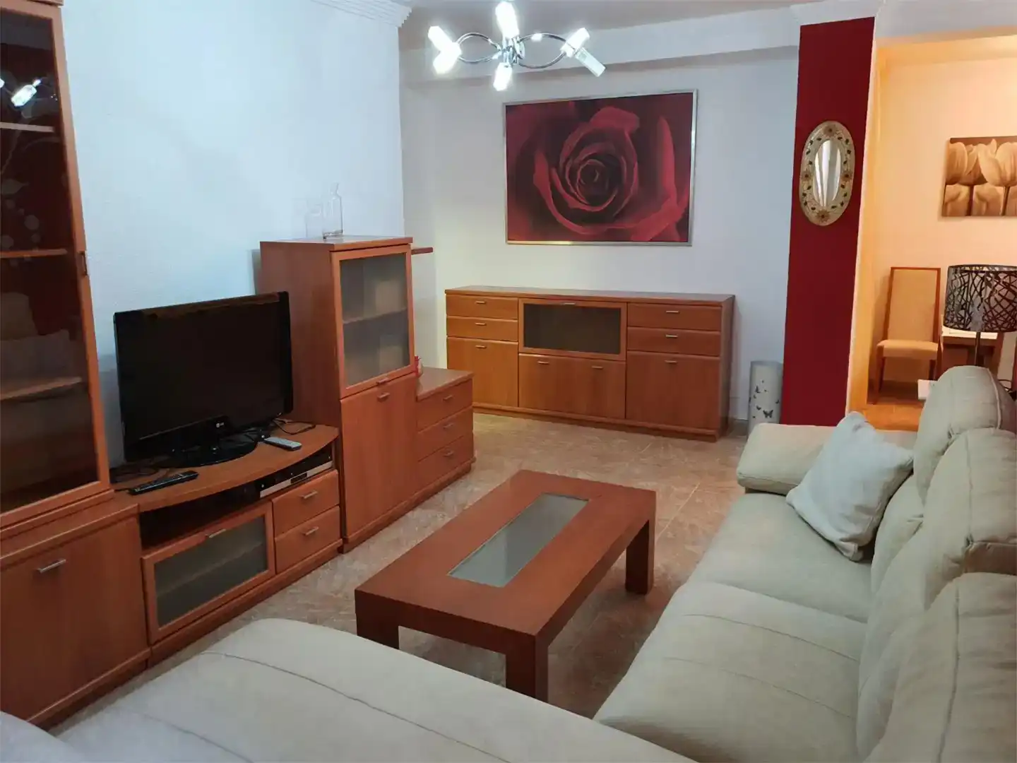 Living room of Flat for rent in Málaga Capital  with Air Conditioner