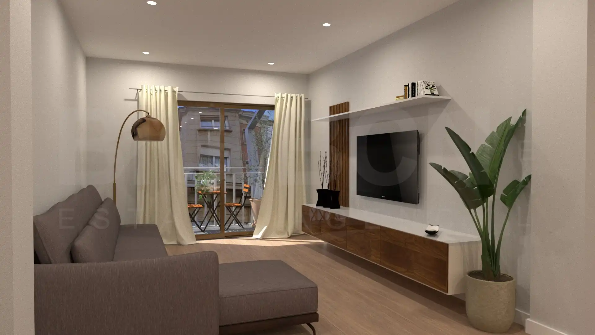 Sala de estar de Piso en venta en Barcelona con Aire acondicionado, Calefacción y Parquet