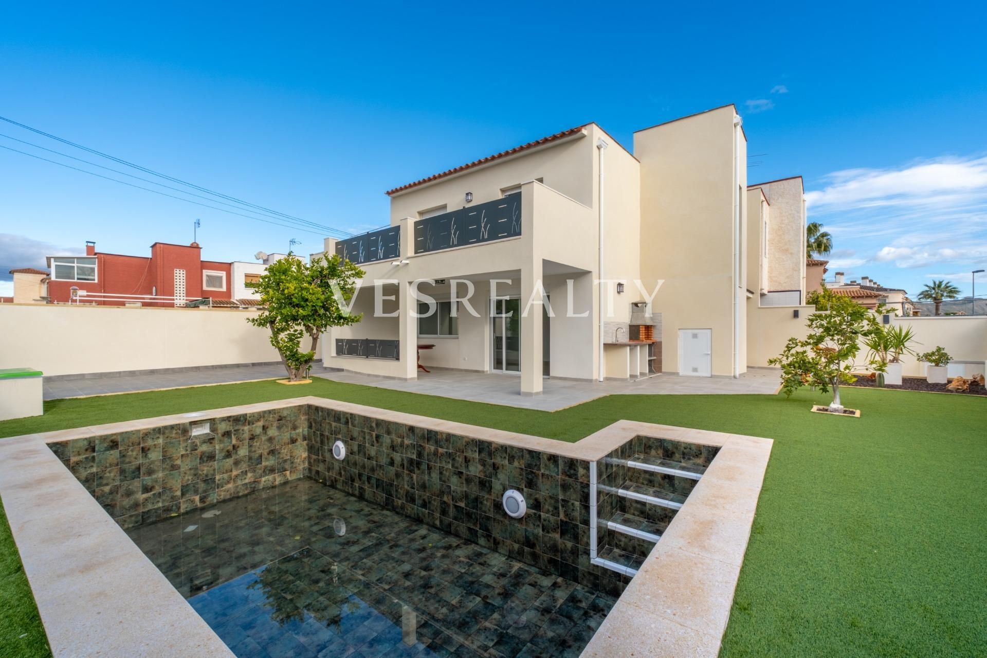 Exterior view of Single-family semi-detached to rent in El Campello  with Swimming Pool and Balcony