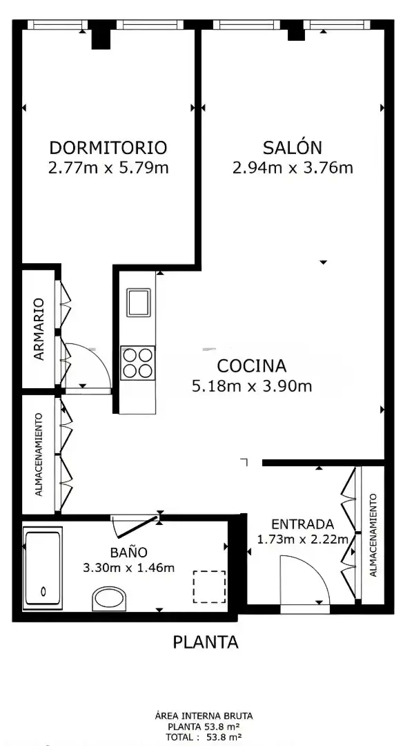 Cocina de Piso en venta en Madrid con Amueblado, Horno y Lavadora