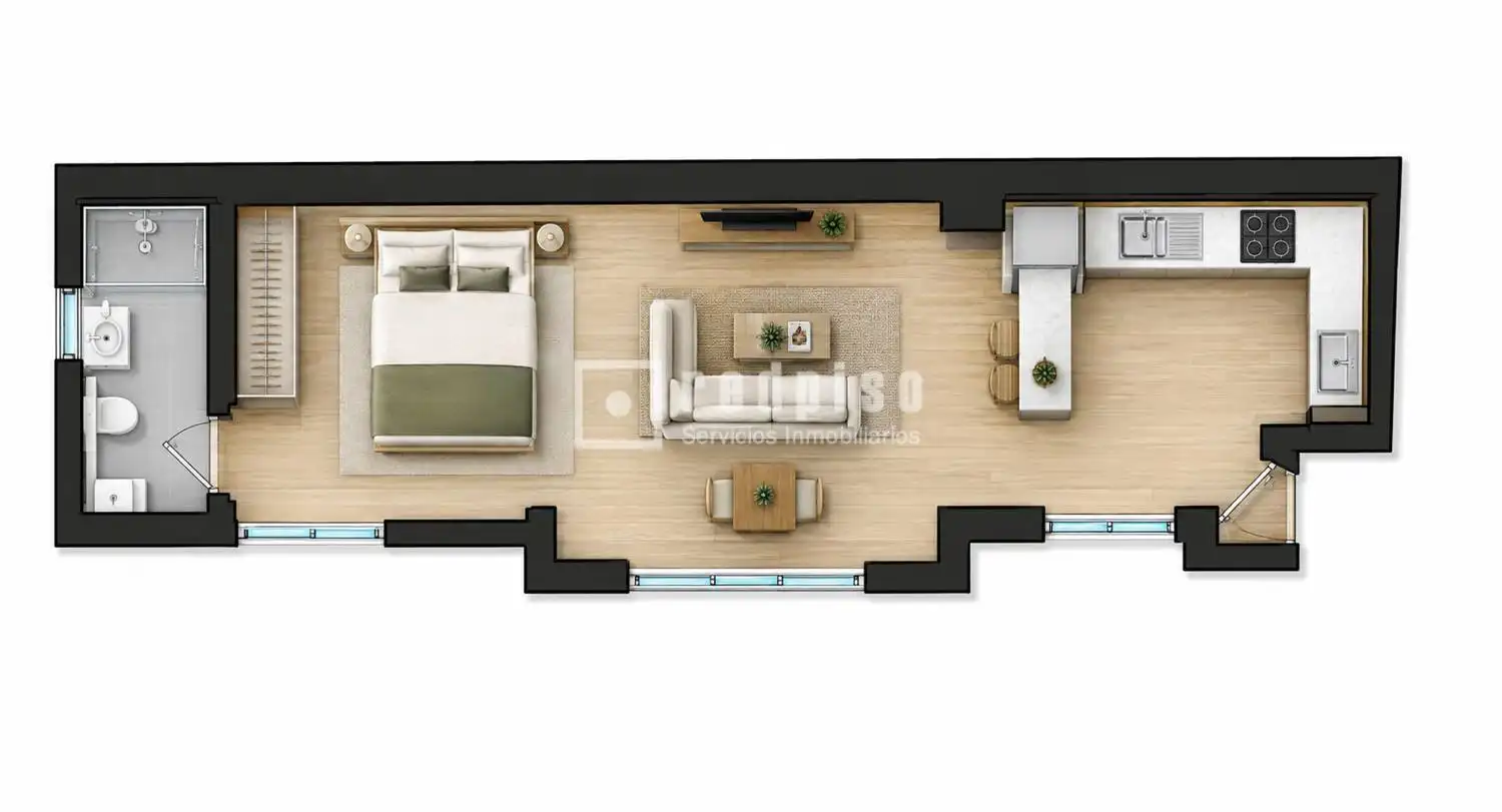 Estudio con ascensor en venta en de Sevilla