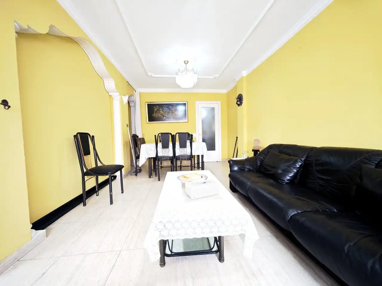 Wohnzimmer von Wohnung zur Miete in San Bartolomé de Tirajana mit Klimaanlage, Terrasse und Möbliert