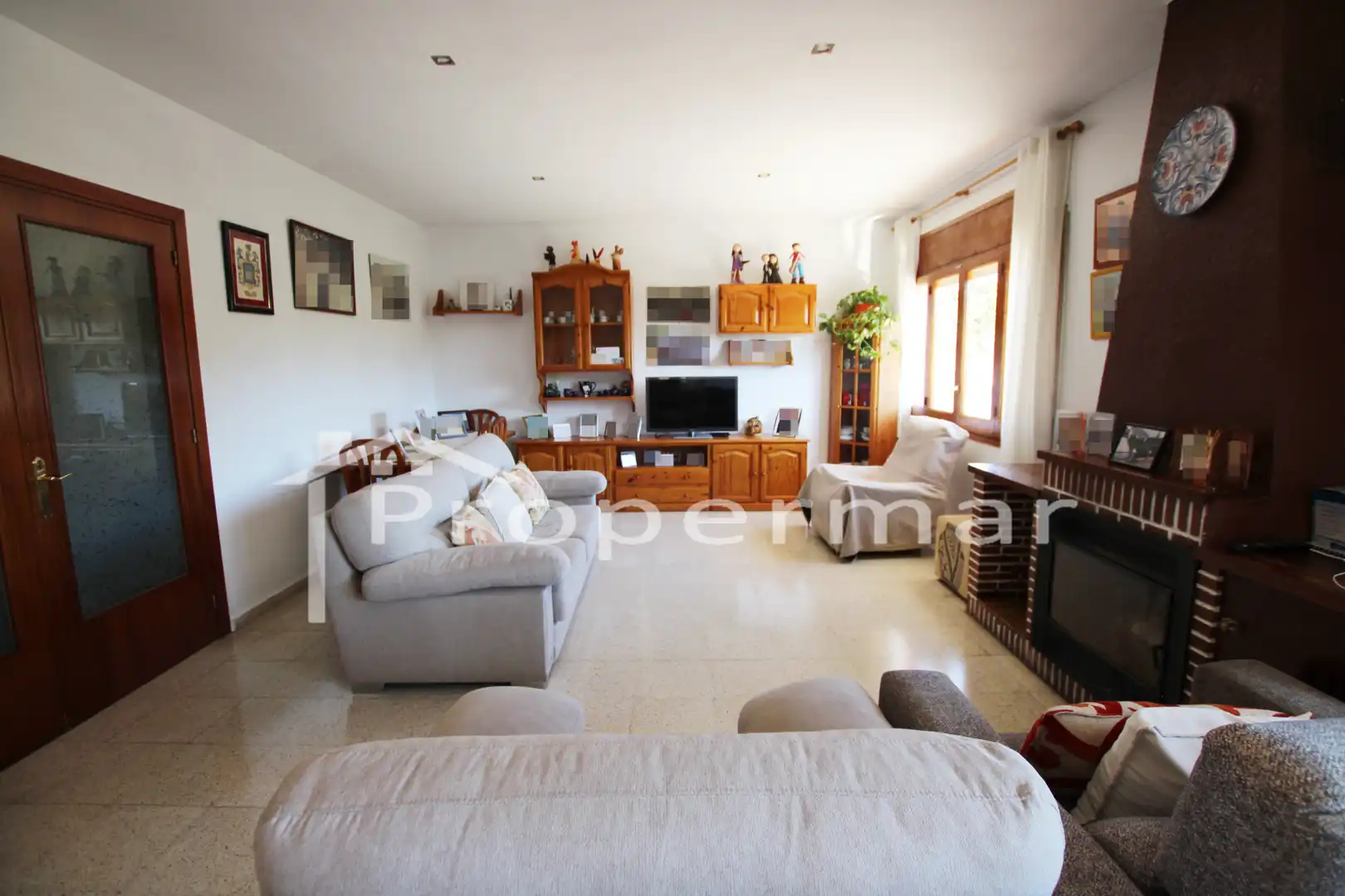 Sala d'estar de Casa o xalet en venda en Sant Antoni de Vilamajor amb Calefacció, Jardí privat i Terrassa