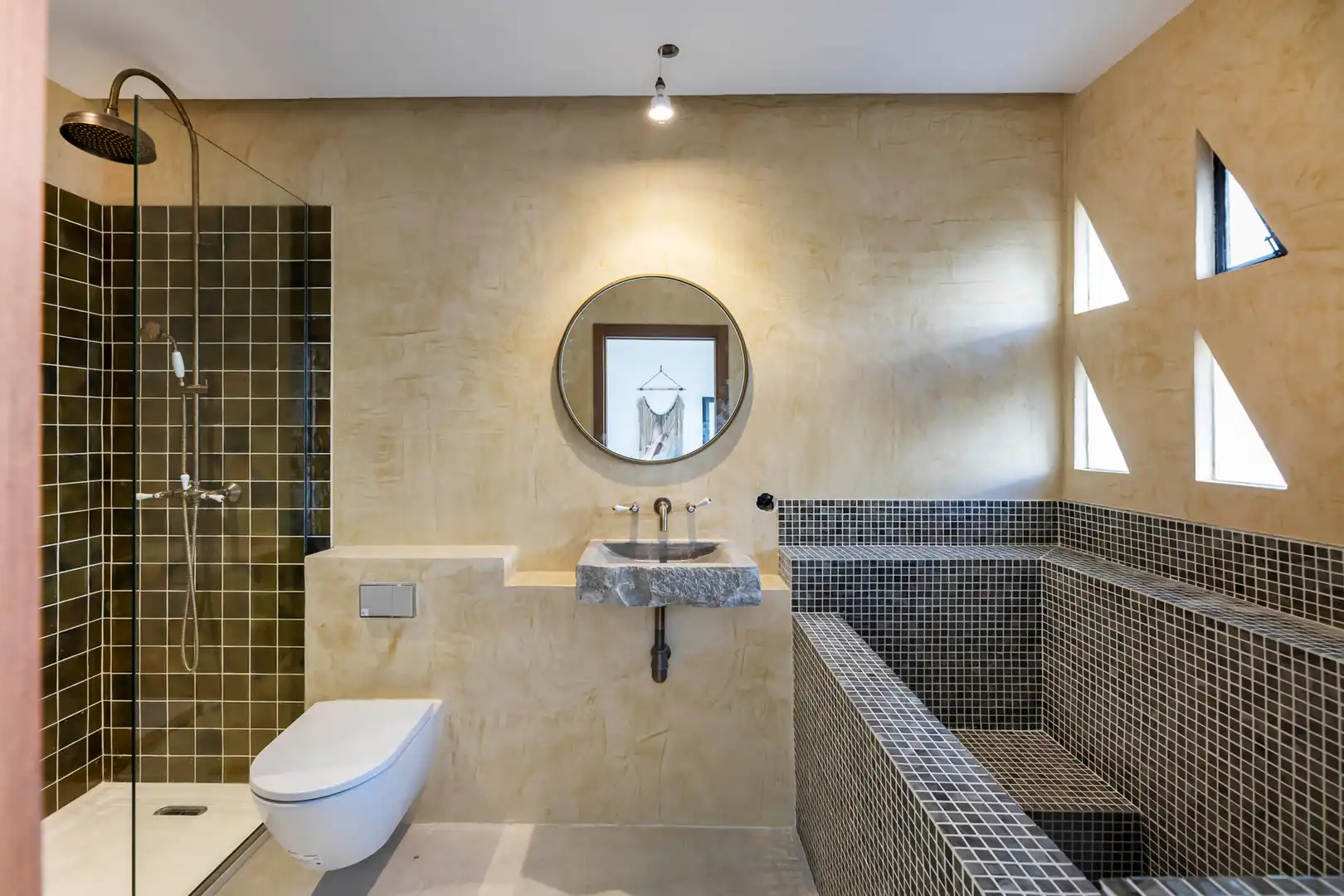 Baño de Casa adosada en venta en Santa María del Camí con Aire acondicionado, Jardín privado y Terraza