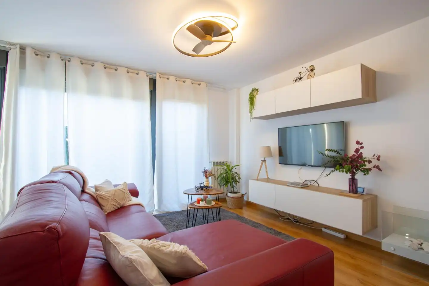 Sala de estar de Casa o chalet en venta en Aoiz / Agoitz con Jardín privado, Terraza y Amueblado