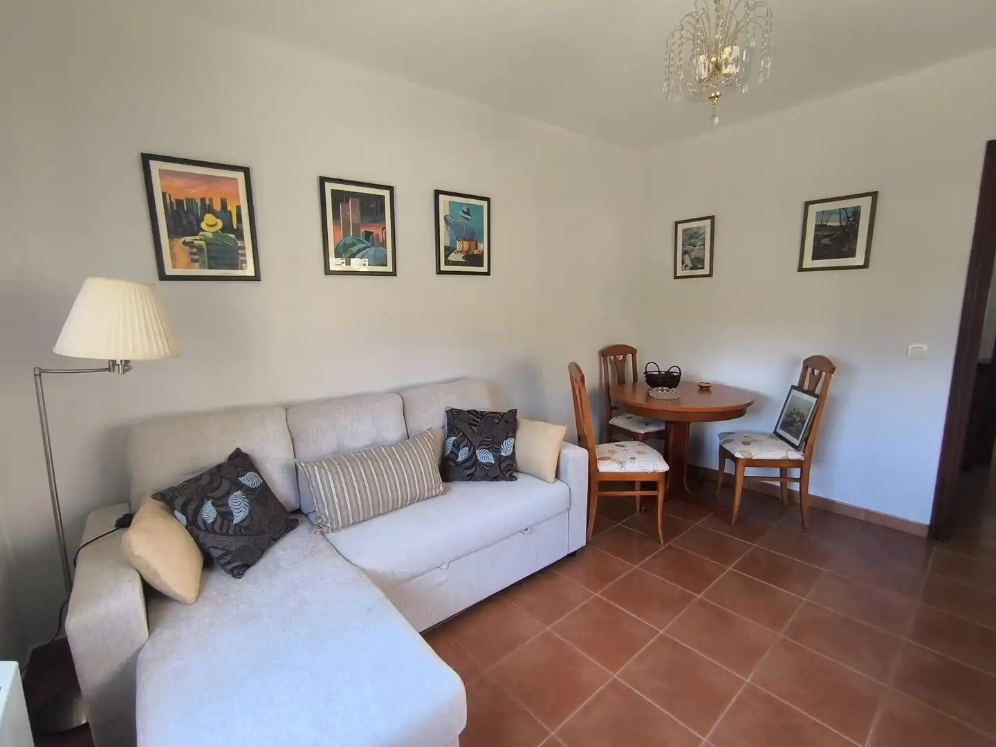 Sala de estar de Casa o chalet en venta en Santiago de Compostela  con Calefacción y Amueblado